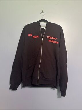 Alec Benjamin Tour Hoodie - The Devil Doesn’t Bargain - Large